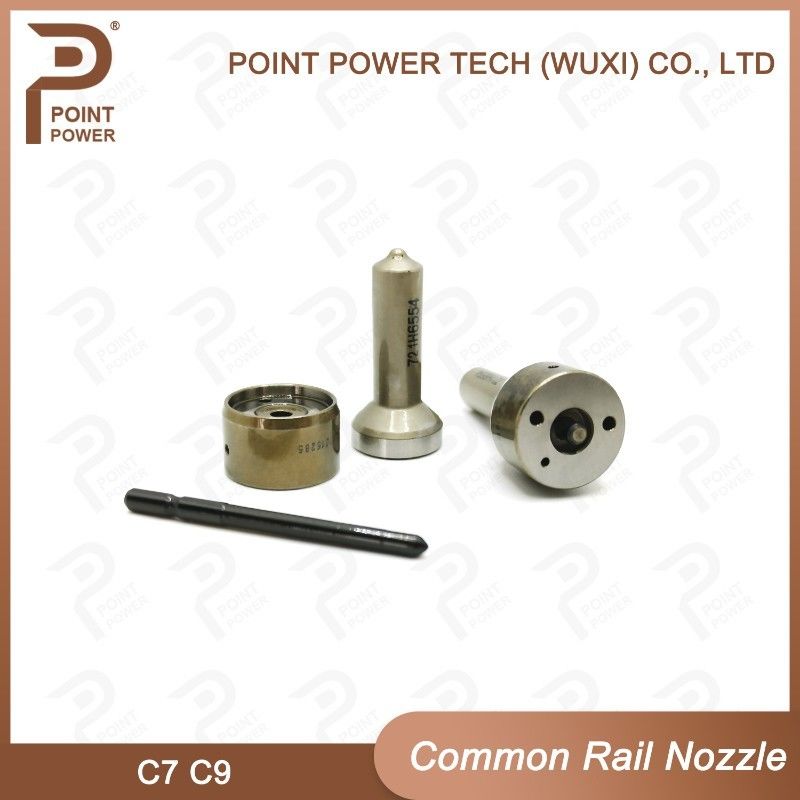 Nozzolo di iniezione Common Rail C9 Acciaio ad alta velocità Nero ISO9001 Nozzolo di iniezione diesel