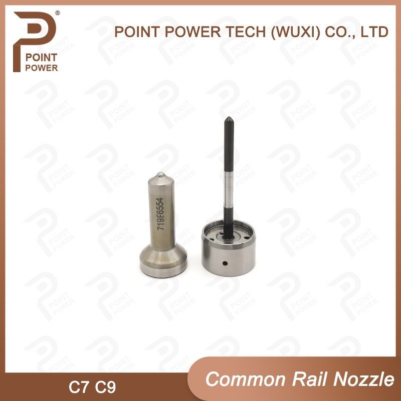Nozzolo di iniezione Common Rail C9 Acciaio ad alta velocità Nero ISO9001 Nozzolo di iniezione diesel