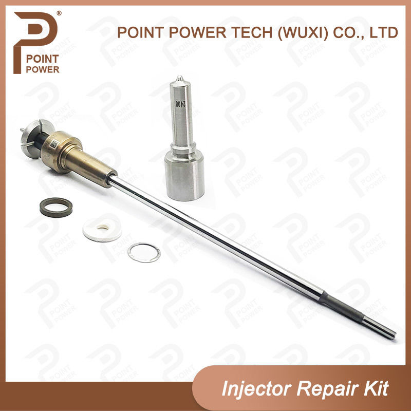 Kit di riparazione Bosch include ugello #DLLA155P2400 e valvola #F00VC01516 per iniettore 0445110574