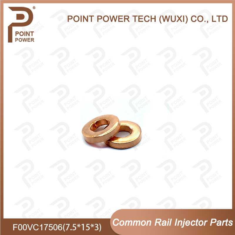 Common Rail Injector Copper Washers Shims F00VC17506 (F00V C17 506) Size 7.5*15*3